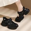 Ladies' Summer New Slope Heel Platform Casual Fashion Mesh Sports Dad Shoes Breathable Women's Sandals