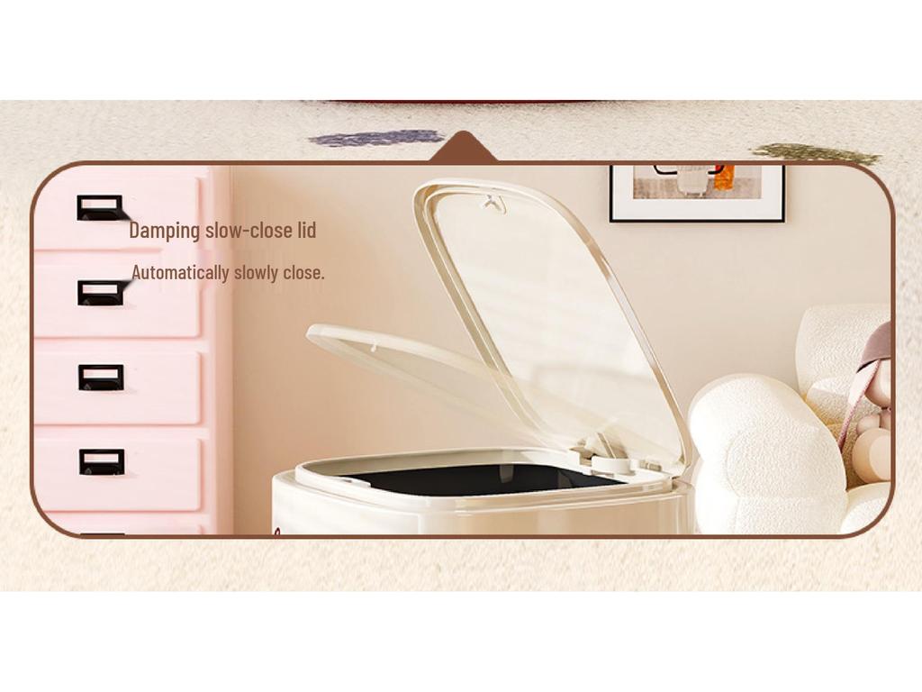 Mülleimer mit Rädern und Klappdeckel: Großes Fassungsvermögen für das Wohnzimmer