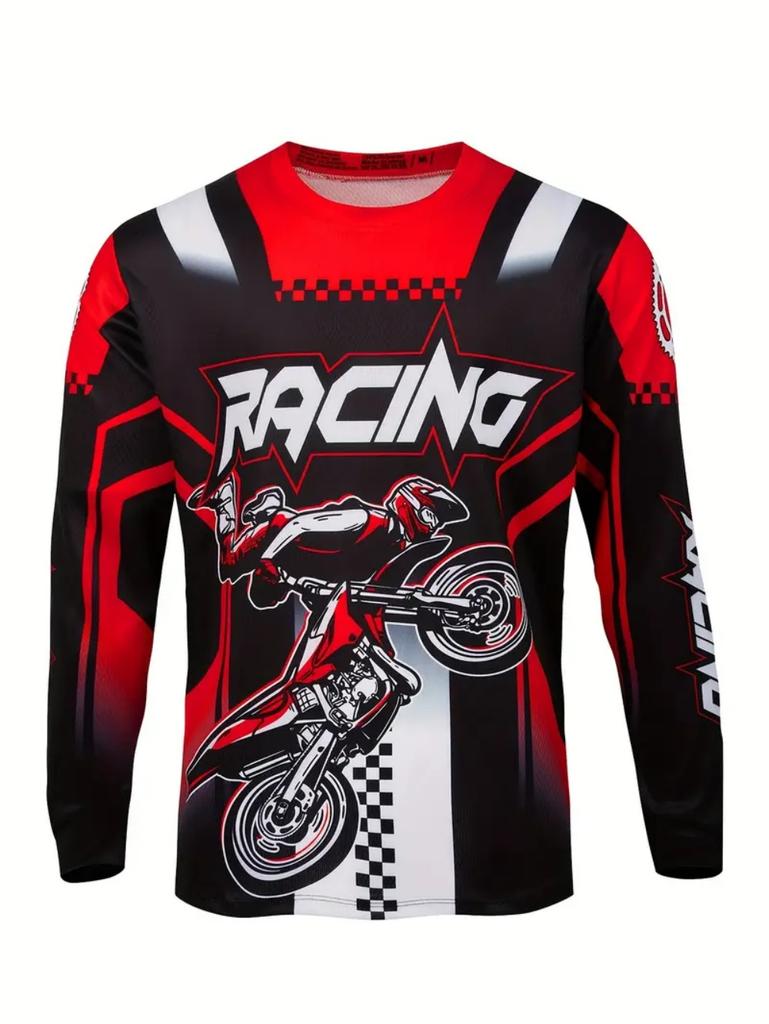 Motorcycle Jersey Downhill Mountain Bike Mtb Shirts Off Road Dh Motorcycle Jersey Motocross Sport Wear Clothing Bike Riding Suit