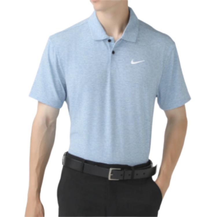 

Nike Solid Color Polo Neck Short Sleeve Polo Shirt Men tops Light-Blue DZ5366-429 M