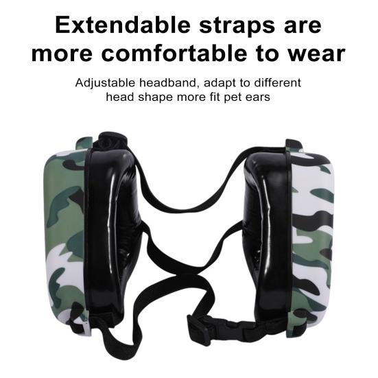 Pet Earmuffs Adjustable Soft Comfortable Dog Ear Muffs Noise Reduction Dog Protection