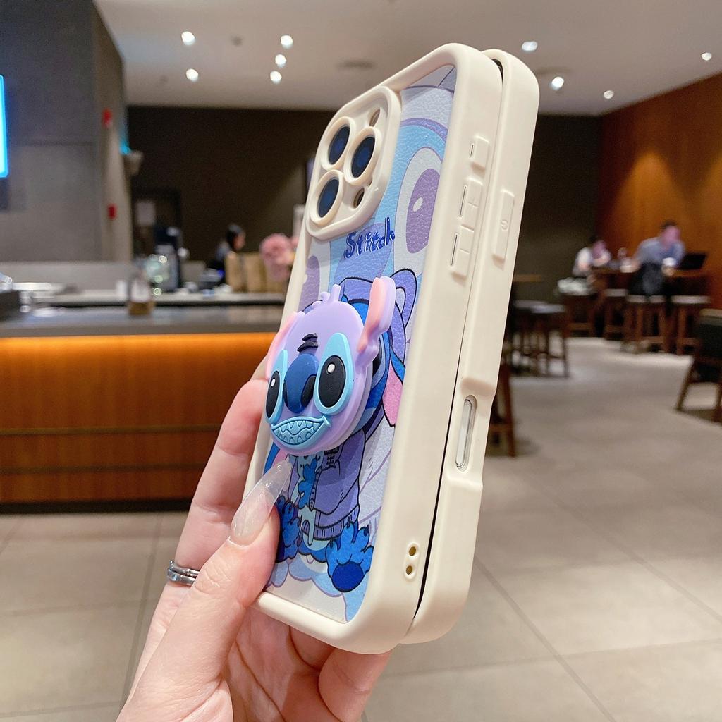 New product applicable oppo A6C cartoon mobile phone case A6Pro painted Reno15Pro cute bracket protective case