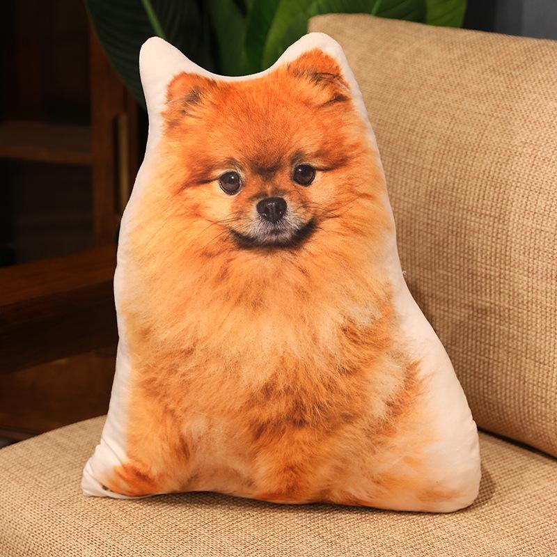 Plüsch Lebensechte Tiere Kissen Spielzeug Gefülltes Kissen Kissen für Sofa Kawaii Heimdekoration Spielzeug für Mädchen Katzen Hunde Kissen Echtes Spielzeug