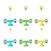 Cat  Carousel Pinwheel Pet Toy With Suctions Pet Funny Relieving Supplies