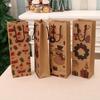 Christmas Kraft Paper Wine Gift Bag for Bottles - Holiday Home Supplies