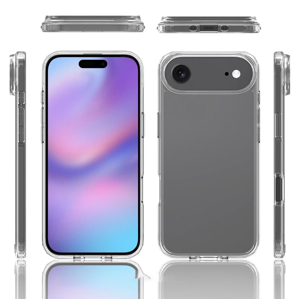 For iPhone Air Case Anti-Scratch TPU+Acrylic Clear Back Phone Cover