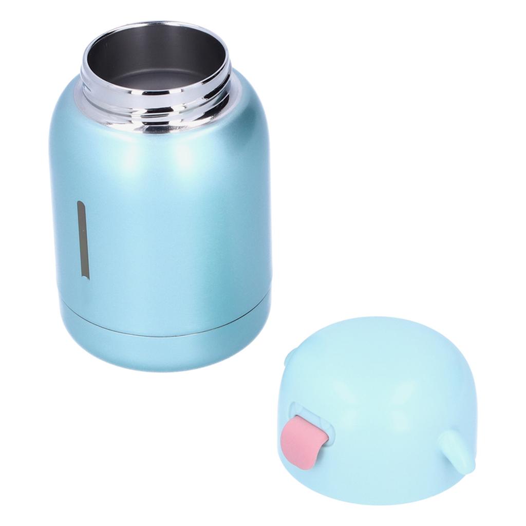 Stainless Steel Vacuum Flask Children s Mini Portable Baby Silicone Water Cup for Home SchoolGreen