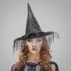 Halloween Wizard Hat Party Children Adult Black Pointed Cloth Magician Hat Witch Hat Masquerade Ball Party Hats Dressing