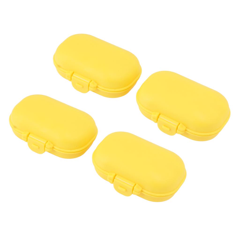 7PCS Medicine Case Portable Detachable Safe Mini 4 Compartments Medicine Organizer for Outdoor Travel