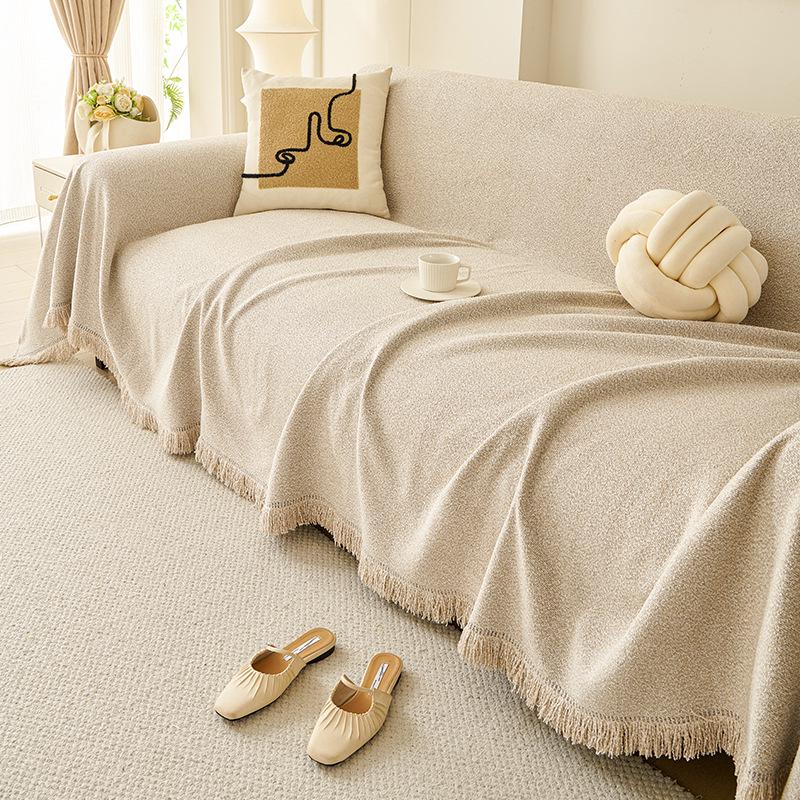Universal Non-Slip Chenille Sofa Cover – Autumn/Winter, Dirt-Resistant, Full Coverage Cushion Protector