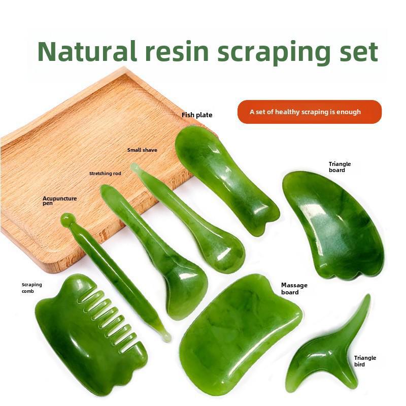 "Massage-Schabewerkzeug aus Harz-Bienenwachs für Nacken, Taille und Gesicht"