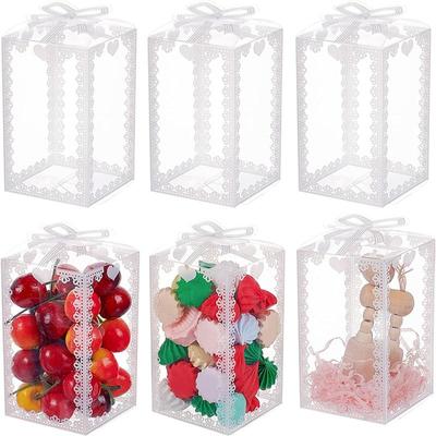 5/10 Stück neue transparente PVC-Box-Verpackung für Hochzeit/Weihnachten, Kuchenverpackung, Schokolade, Süßigkeiten, Dragee, Apfel, Geschenk, Event, transparente Box