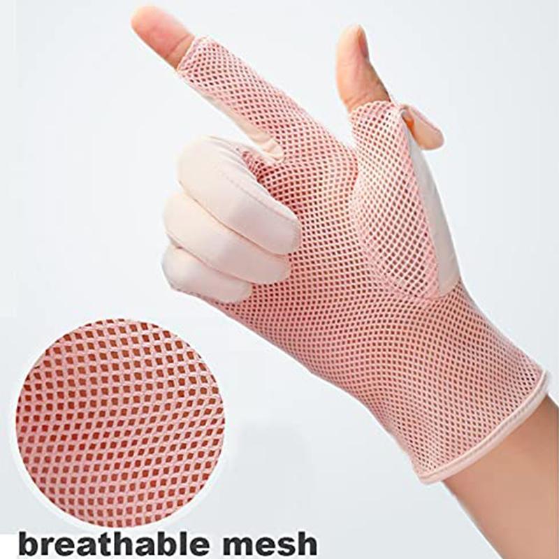 Summer Women's Sun Protection Gloves Anti-UV Ice Silk Glove for Car Motorcycle Bike Driving Sports Protection Thin Glove Unisex