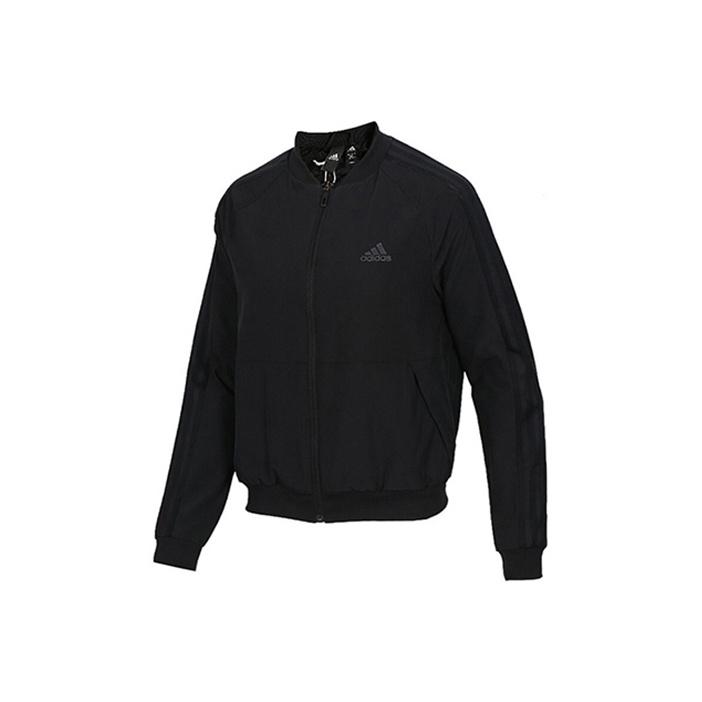 Adidas Bomber Jacket Sweatshirt Women Outerwear Black DW5716