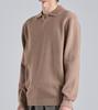 Beoteunseoul Wool Blend Open Collar Knit (Beige)