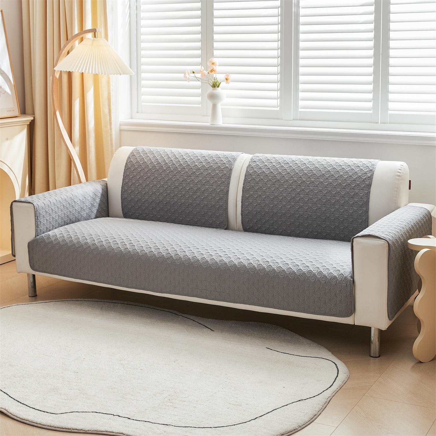 

1 шт. Простой однотонный круглый стеганый противоскользящий чехол для дивана, чехол для дивана, защитная мебель для офиса, гостиной, домашнего декора 70*70