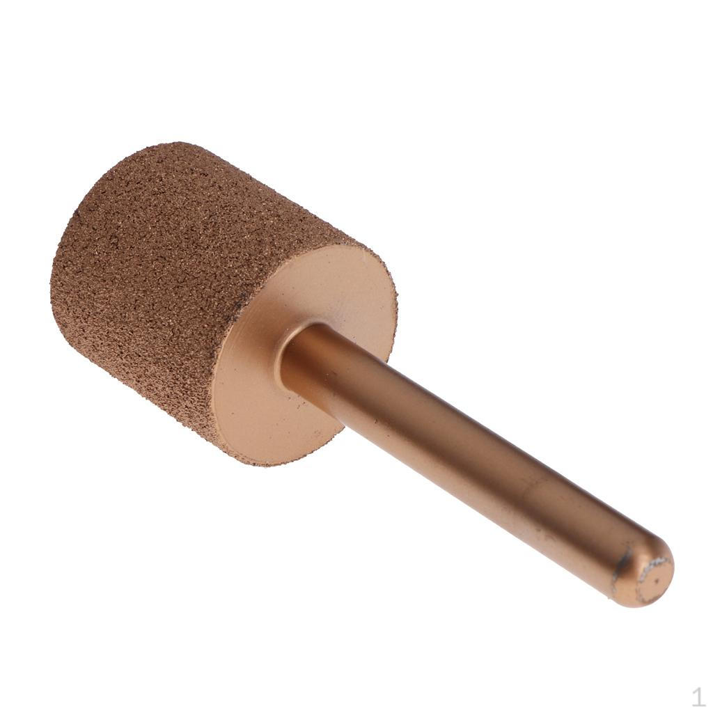 1 Piece Diamond Coated Cylinder Head Mounted Points Grinding Bit with 6mm / 14 16 18 20 25mm
