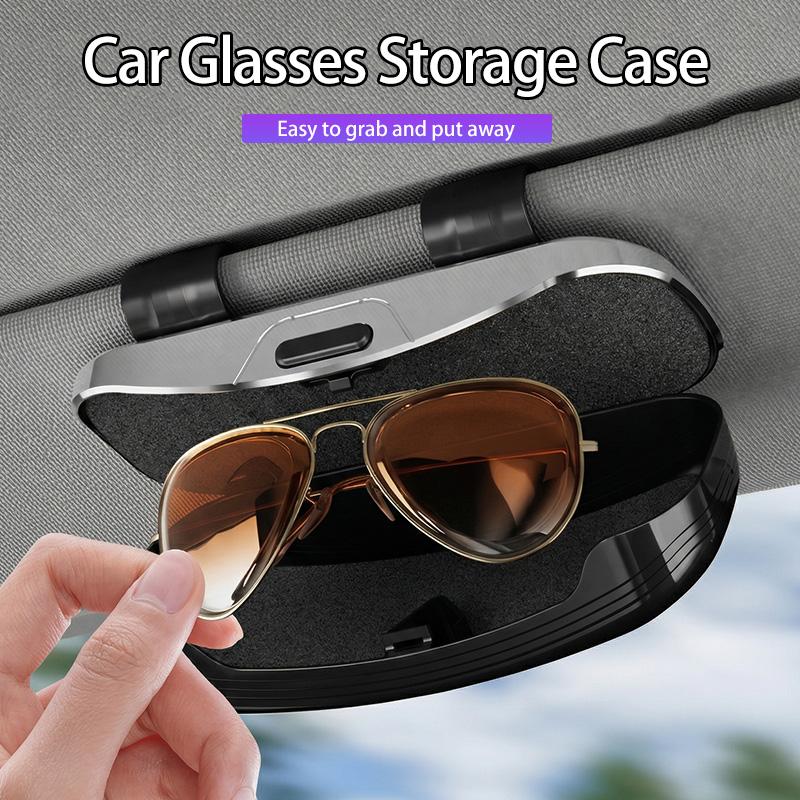 Hub Caps Car Sunglass Holder Case Glasses Clip Sun Visor Organizer Accessories For Volkswagen VW Golf 4 6 7 GTI Tiguan Passat B5