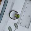 Silver Ring with Chrysolite, Product Weight 2.18 Gr (60002165)
