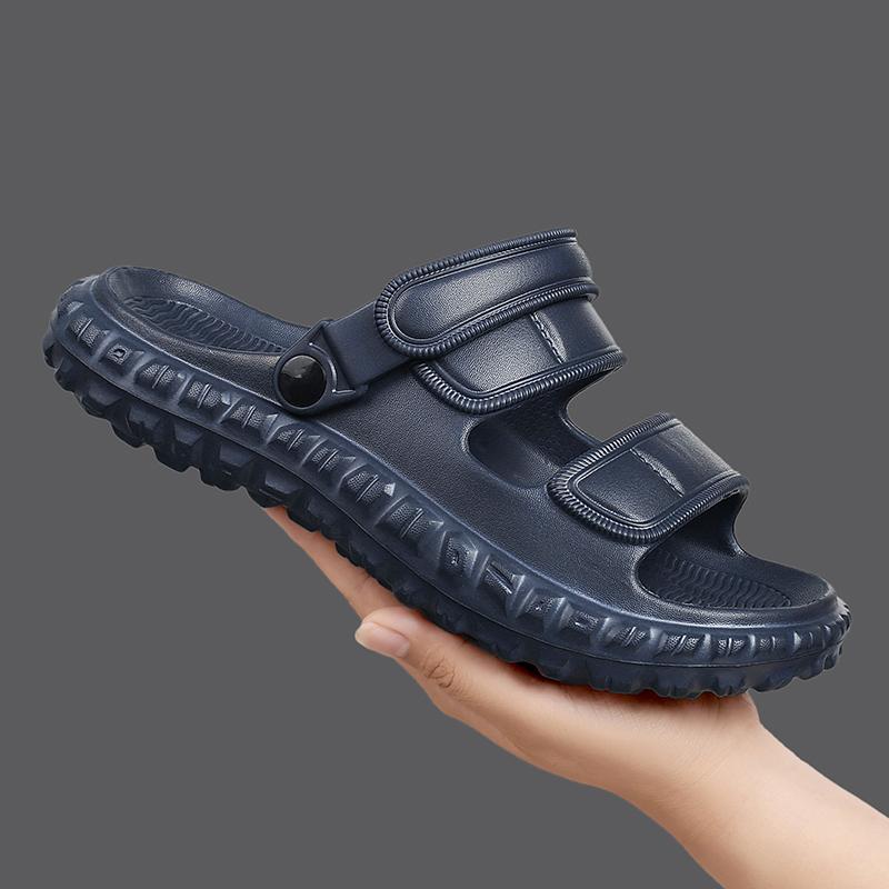 Ploché sandály Pánské sandály Domácí pantofle Plážové boty pro muže Protiskluzové Odolné proti opotřebení Vnitřní a venkovní Silná podrážka Unisex
