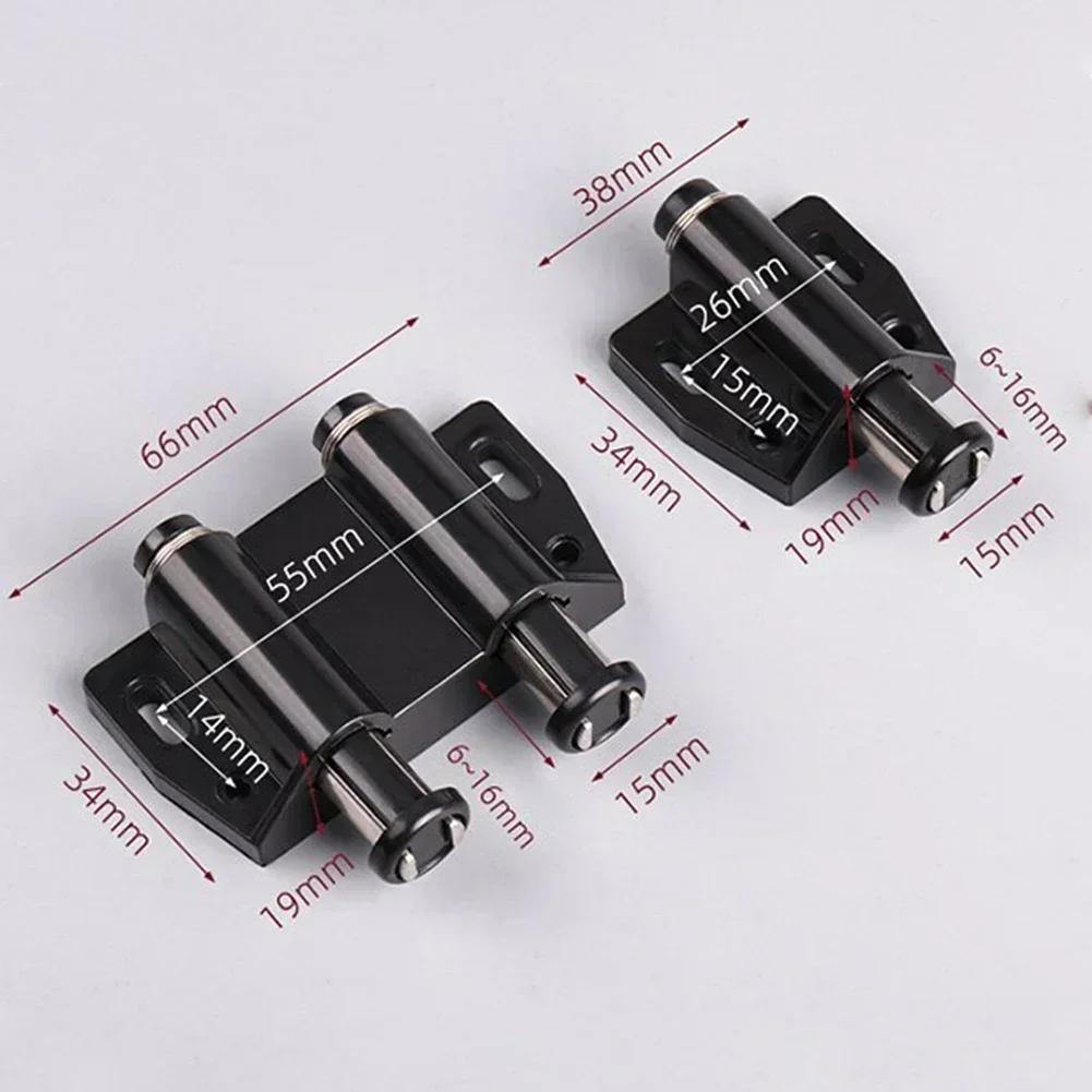 Stainless Steel Glass Door Hinge Glass Clamp Double Head Magnetic Catch Display Cabinet Hinge For 5-8mm Glass Furniture Hardware