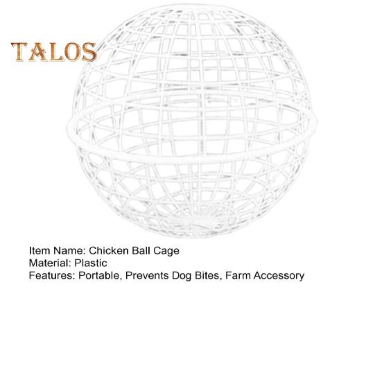 Kugelförmiger, beweglicher Hühnerstall, rollbares Geflügelgehege, runder Stall, Hühnerstall aus Kunststoff, Sicherheitskäfig zur Verhinderung von Hundebissen für Küken und Kaninchen