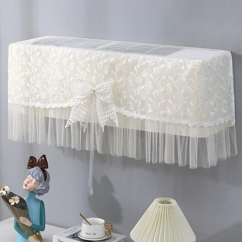 1pc Conditioner Cover Prevent Direct Blowing Bow-Tie Windshield Curtain Hanging Air Dust-proof