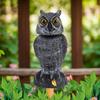 Fake Owl Decoys To Scare Birds Away 360 Rotating Head Sculptures Bird Control Pigeon Deterrents Outdoor Yard Garden Protectors