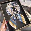 Retro New Printed Spring and Autumn Summer Mulberry Silk Square Scarf Fashionable Age-reducing Style Versatile High-end Silk Scarf for Women