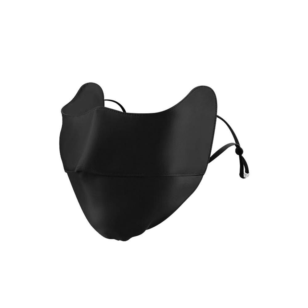 Women's Mulberry Silk UV Protection Face Mask - Breathable, Dustproof, Cycling-Friendly with Sunshade Eye Corner Protection