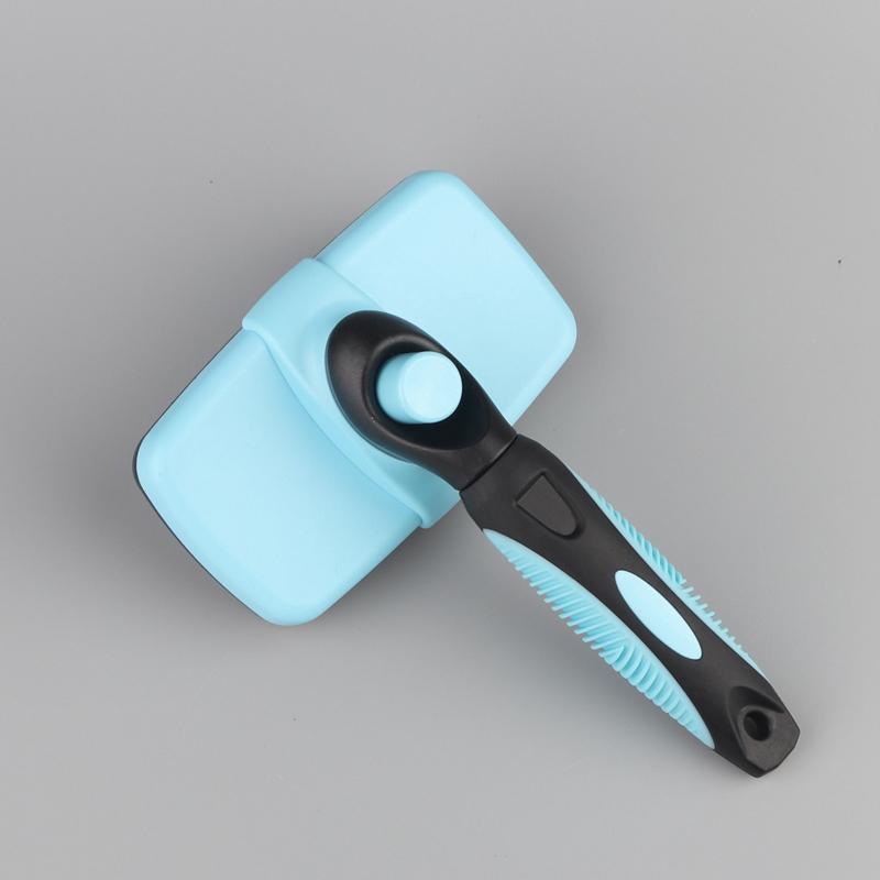 Pet Stainless Steel Needle Comb Self Cleaning Brush Clean Grooming Comb Dog Care Open Knot Comb Cat Automatic Telescopic Comb