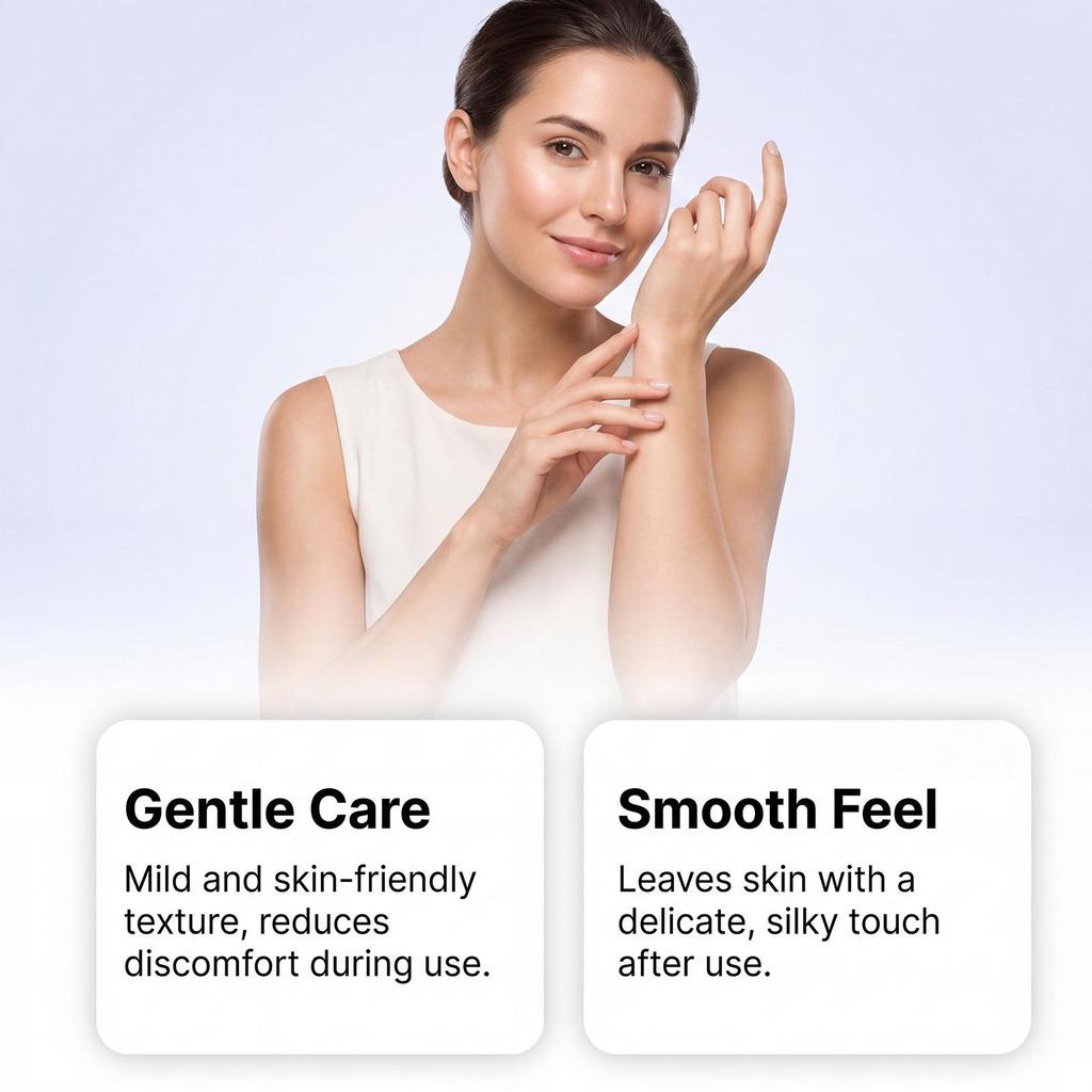 Moisturizing Hair Removal Cream with Gentle Ingredients - For Soft and Refreshing Skin