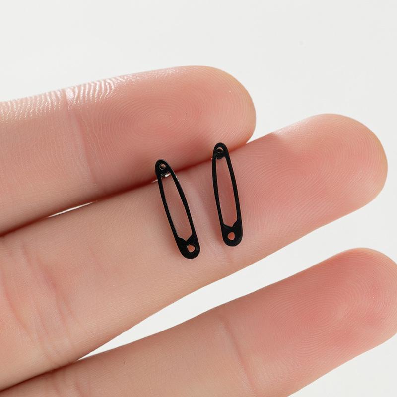 

Серьги-панки унисекс из нержавеющей стали с музыкальными нотами и вихревым дизайном