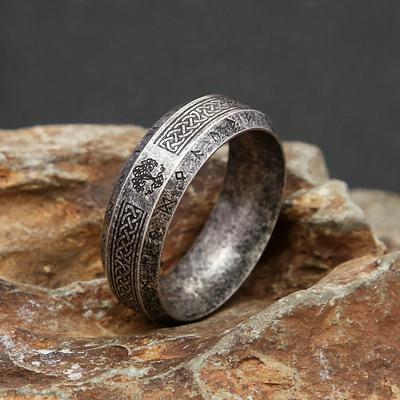 Mode Vintage Nordischer Lebensbaum Ring für Männer Frauen Edelstahl Wikinger Runenringe Biker Amulett Schmuck Geschenk