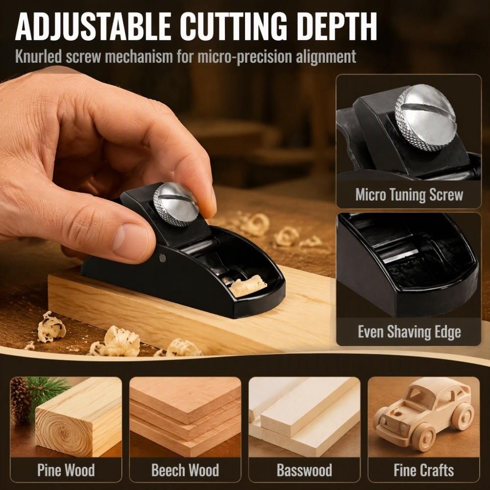 Compact Size Mini Wood Planer Incisive Blade Woodworking Hand Planer Hand Planer DIY Projects