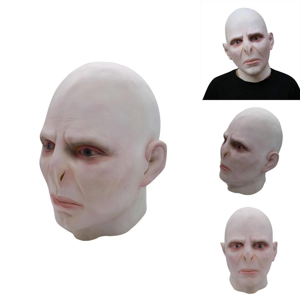 Realistyczna Maska Lorda Voldemorta z Harry'ego Pottera Wysokiej Jakości Nakrycie Głowy Cosplay