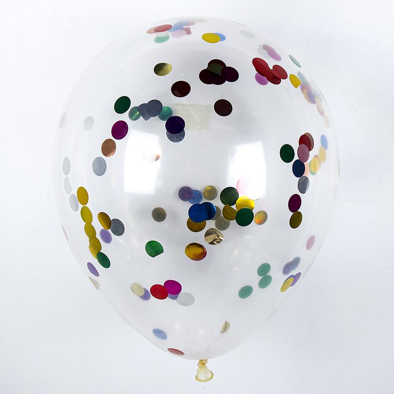 10/20/50 Pcs Colorful Confetti Balloons 12 Inch Transparent Sequin Balloons Wedding Birthday Balloons Festival Decoration Ballon 5
