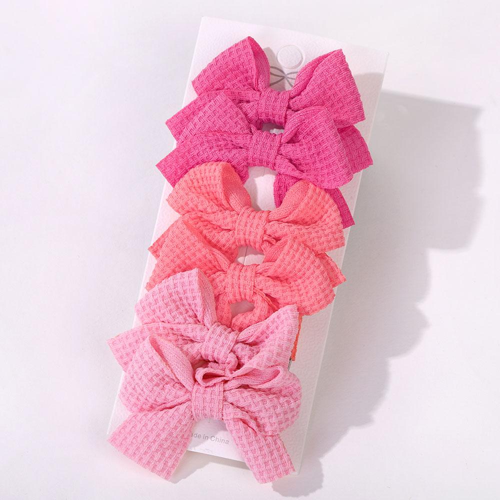 

6Pcs Mini Kids Bows Hair Clips Set for Baby Girls Classical Solid Cheer Bowknot Hair Bangs Hairpin Lovely Hair Accessories Gifts