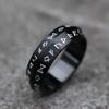 NEW Nordic Viking Letter Stainless Steel Rune Ring Simple Fashion Vintage Jewelry Gift for Men Women