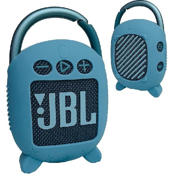 JCHPINE Silicone Cover Case for JBL Clip 4 Portable Bluetooth Speaker, Protective Carrying Case for JBL Clip 4 Portable Bluetooth Speaker Stand Up