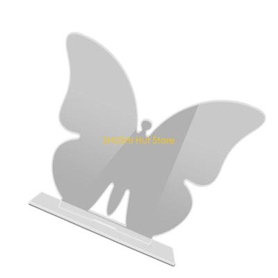 Elegant Acrylic Butterfly Table Label Table Place Card Name Plate for Display D57B