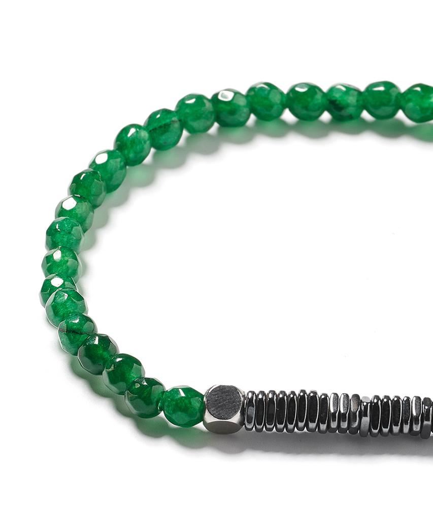 Polalita Cut Green Hemapoint Bracelet (Plt-Br-020_Gn)