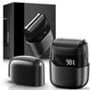 Reciprocating Electric IPX7 Fast LED Battery Level Dual for Business and Car Use Men's Shaver Waterproof, Type-C, Charging, Display, Wet/Dry Use,