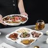 JingQingFu Ceramic Five-Compartment Serving Platter