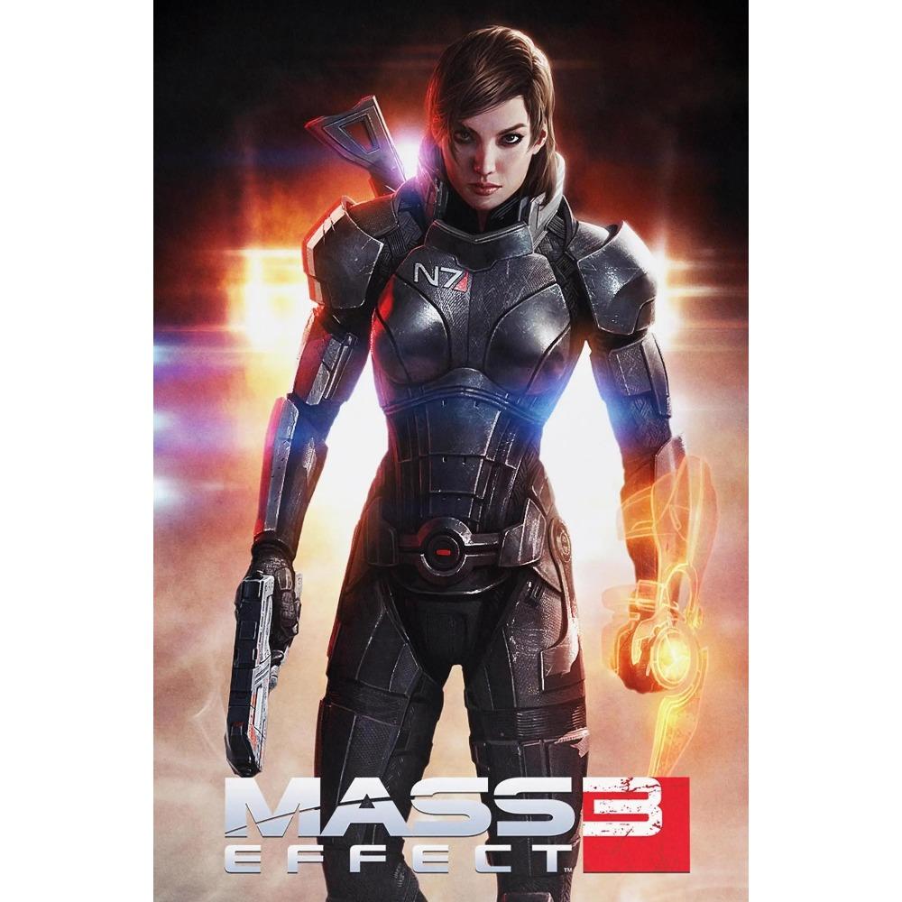 Hett Action Skjutspel Mass Effect Affisch Science Fiction Rymd Prints Canvasmålning Väggkonst Bild Hem Vardagsrum Dekoration