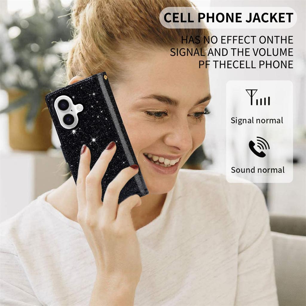 For iPhone 17 Case Starry Sky Carving Leather Wallet Phone Cover with Wrist Strap