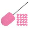 Nail Sanding Band Drill Bit Nail Art Polishing Sanding Cap Set Accessory (10 x 15mm)