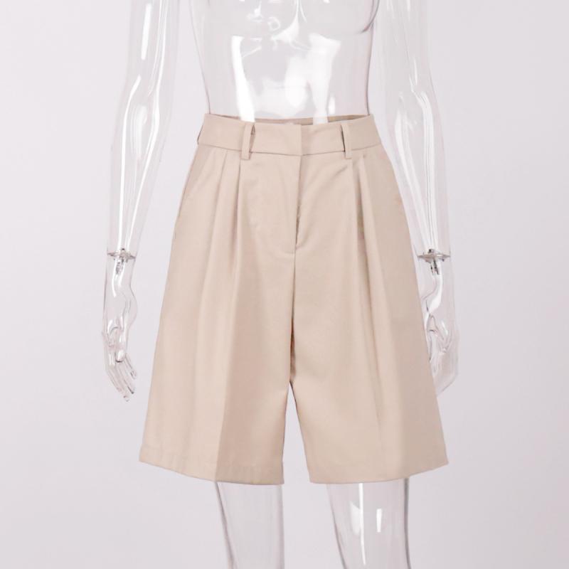Summer New High Waist Shorts for Women Casual Loose Wide Leg Solid Shorts Female Short Pants Y2k Booty Shorts