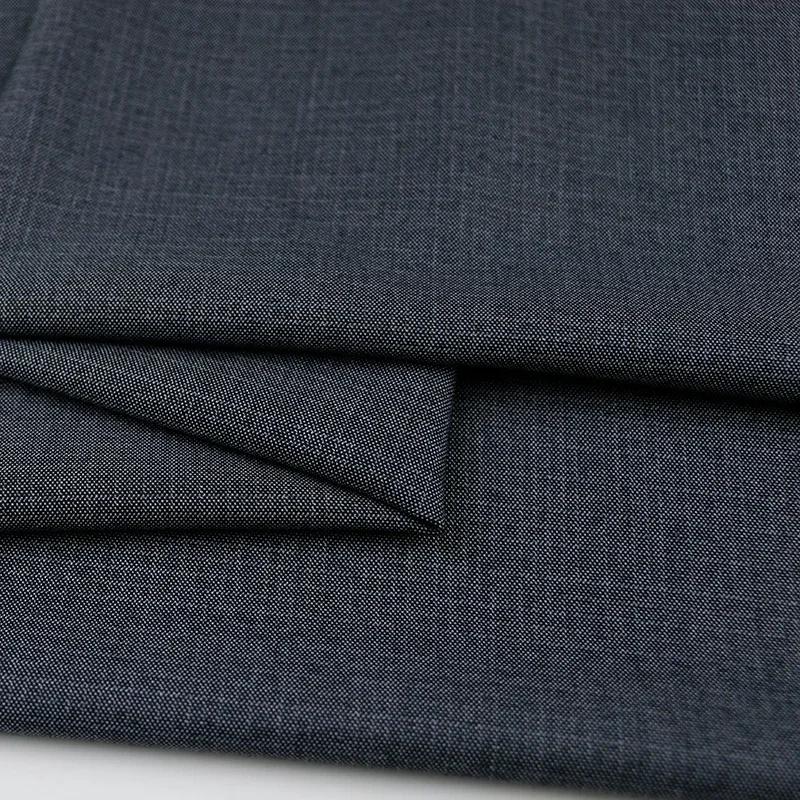 100x150cm Dark Patterned Thin Anti-wrinkle Suit Fabric for Clothes Vest Trousers Sewing Checkered Striped Cloth Black Blue