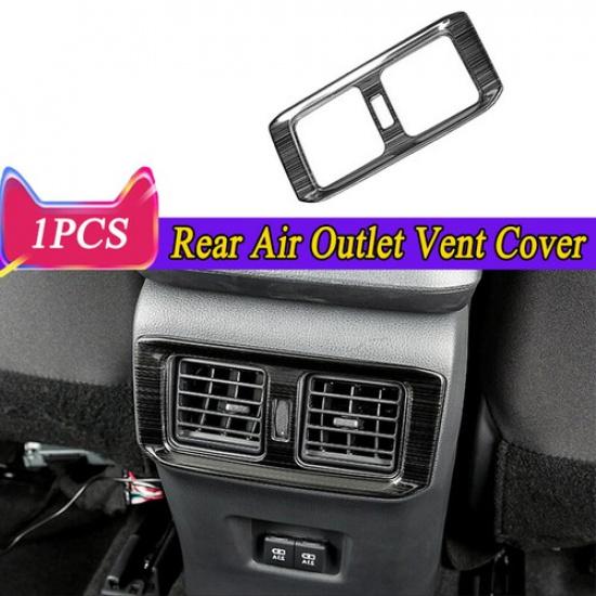 Black Titanium Inner Rear Air Outlet Vent Cover Trim For Toyota RAV4 2019-2023